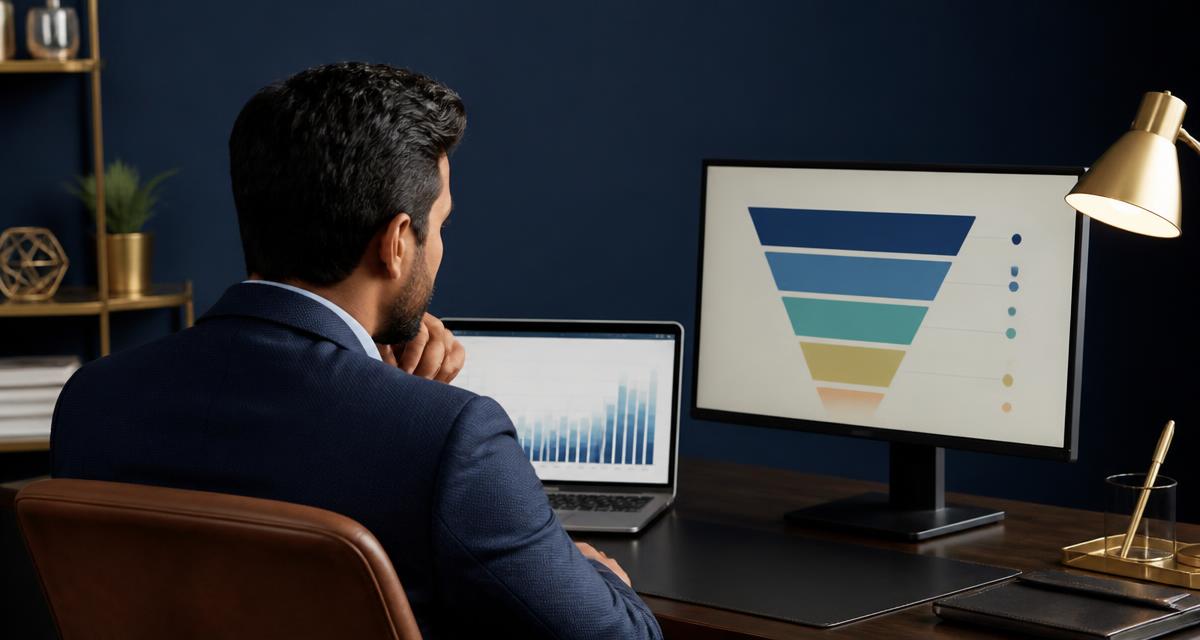Founder reviewing a Google Ads performance dashboard next to CRM revenue data on a second screen