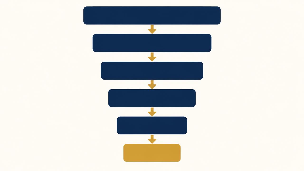 Lead Quality Framework showing the stages from lead to qualified lead, customer, revenue and profitability